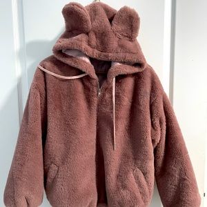 Bear ears hooded jacket